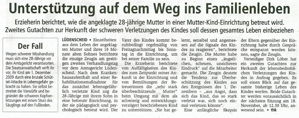 Sch&uuml;ttelbabyprozess